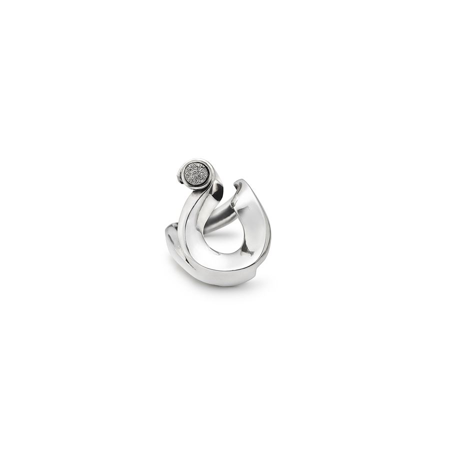 Anello 'Nastri' con drusa